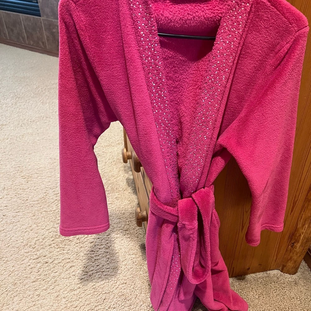 Ulta Beauty Pink Robe with Gold Accents
